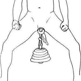 Hanging weights is a dangerous way to increase penis size
